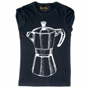 Maglia Donna Black "Moka Old School"
