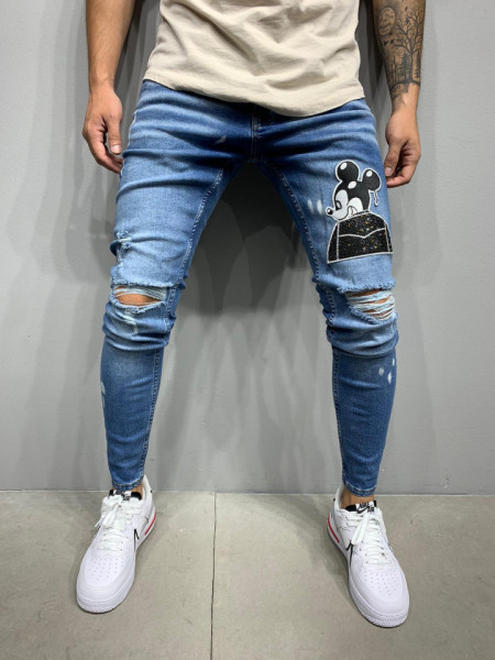 BLUGI SLIM FIT MOUSE BLUE COD : BGAS503