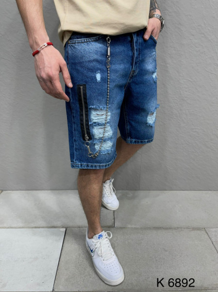 PANTALONI SCURTI MVP RUPTI DARKBLUE PSAS90(6892)