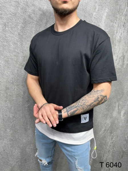 TRICOU 2Y ELASTIC BLACK TSAS238(6040)