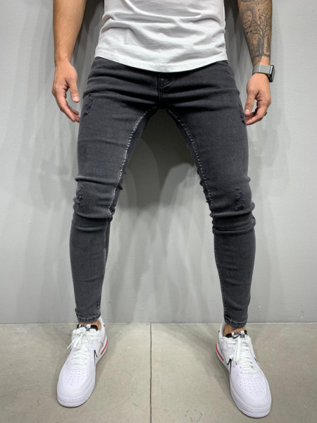 BLUGI SLIM FIT ZGARIATI DARKGREY COD : BGAS507