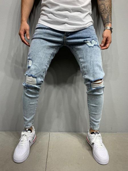 BLUGI SLIM RUPTURI BLUEWHITE 3 COD : BGAS490
