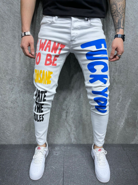 BLUGI SKINNY INSANE WHITE BGAS640(6287)