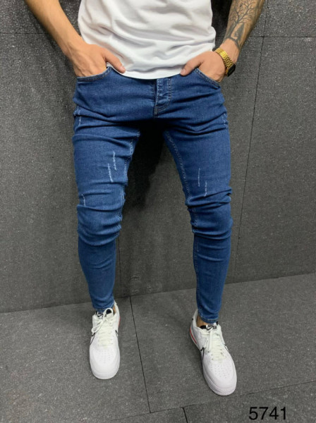 BLUGI SLIM FIT CLASIC ZGARIATI BLUE COD : BGAS522
