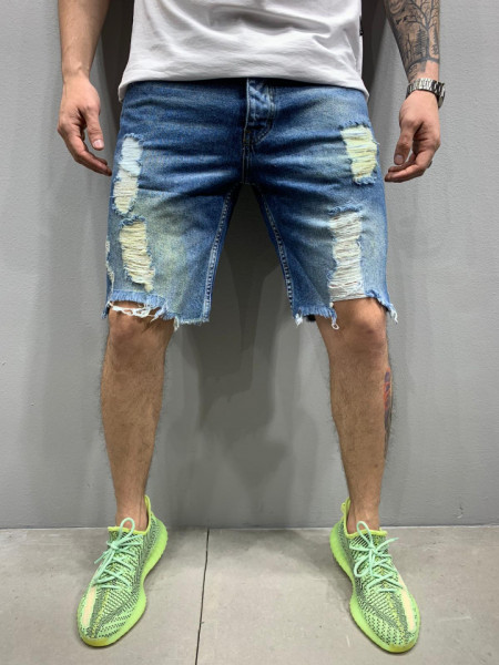 PANTALONI SCURTI DESTROYED DIRTYBLUE COD : PSAS33