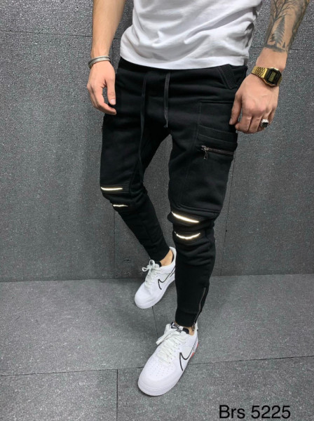 PANTALONI SLIM FIT REFLEX BLACK COD : BGAS528