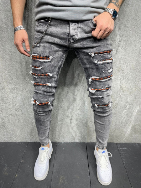 BLUGI MVP BROWN PATCHES DARKGREY BGAS741(6494)