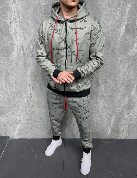 TRENING CRAZY FASHION KHAKI TRAS65(2031)