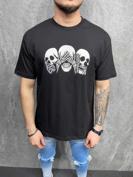 TRICOU SKELETONS BLACK TSAS206(1033)