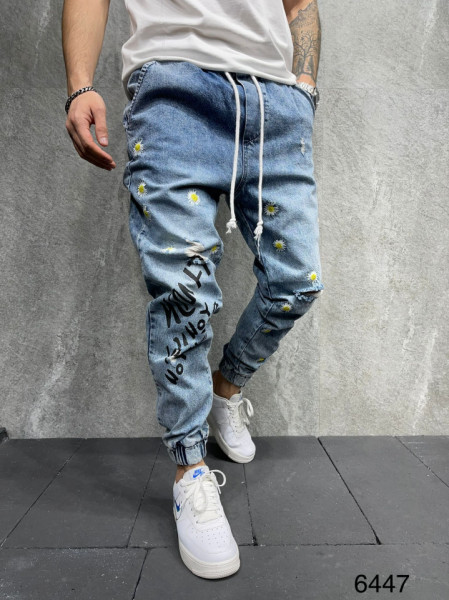 BLUGI ELASTIC CU TUR FLOWER BLUE BGAS770(6447)