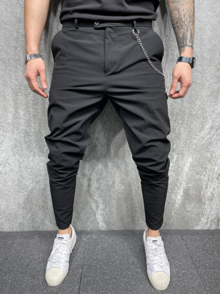 PANTALONI SLIM FIT BLACK BGAS645(2020)