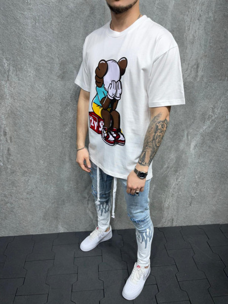 TRICOU SAD MASCOT WHITE TSAS207(6058)