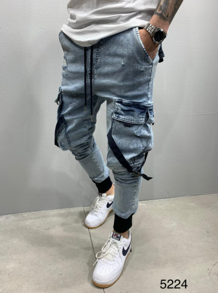 BLUGI SLIM BIG POCKET BLUEWHITE COD : BGAS446