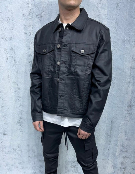 GEACA JEANS WAXED BLACK GCAS61(8096)