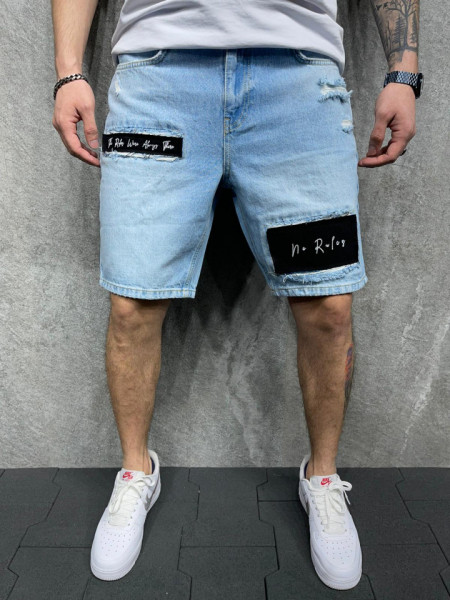 PANTALONI SCURTI NO RULES BLUE PSAS55(8099)