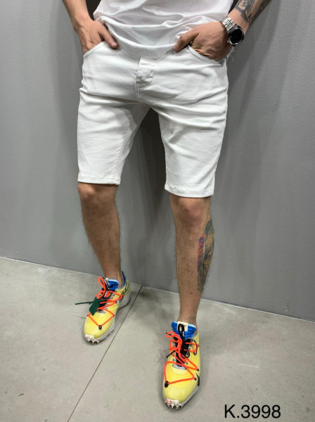 PANTALONI SCURTI SLIM WHITE COD : PSAS38