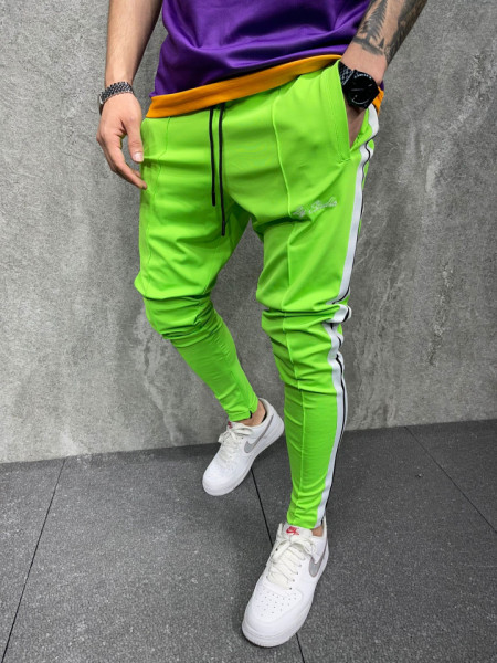 PANTALONI STRIPED PARIS GREEN BGAS647(2027)