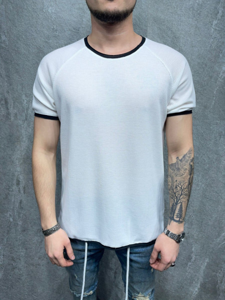 TRICOU BASIC SLIM FIT WHITE TSAS272(1008)