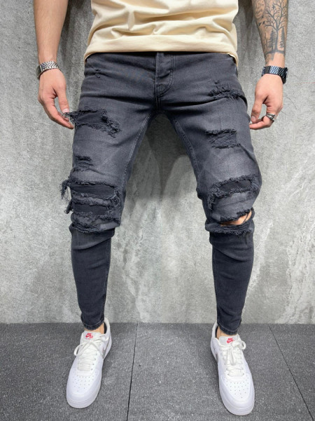 BLUGI SLIM RUPTURI BLACK BGAS632(i0101)