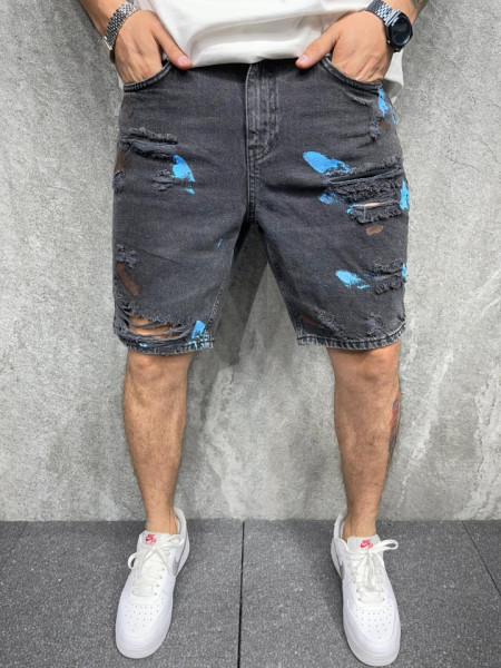 PANTALONI SCURTI DESTROYED SPLASH PSAS88(8148)