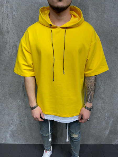 TRICOU HOOD OVERSIZE YELLOW TSAS230(1005)