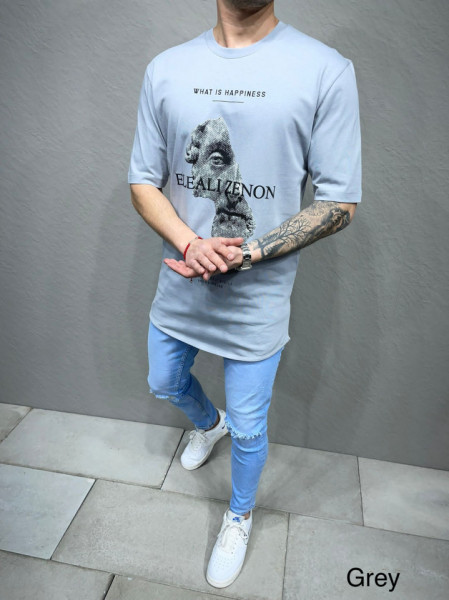 TRICOU ZENO'S LONG GREY TSAS300(6146)