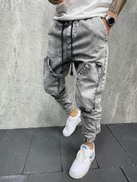 BLUGI ELASTIC CU TUR POCKET GREY BGAS760(6503)