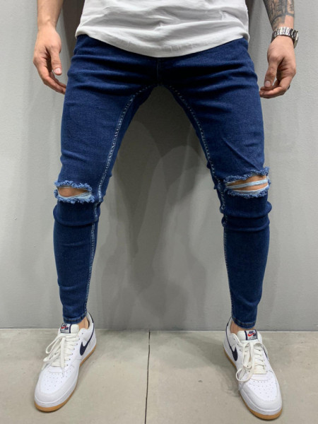 BLUGI SLIM FIT RUPTI DARKBLUE COD : BGAS405