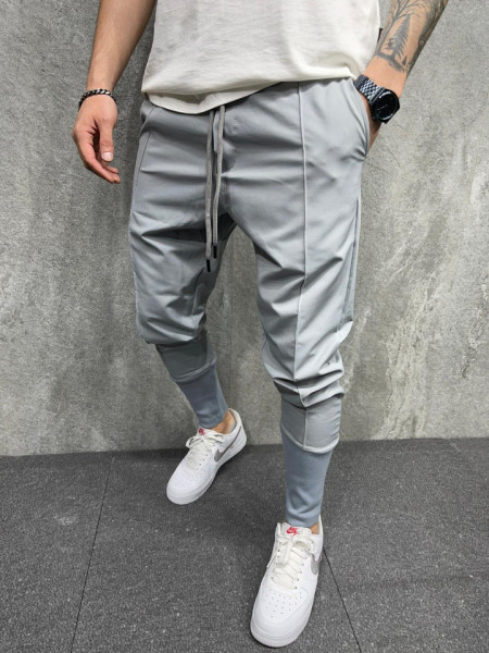PANTALONI HOINAR SLIM ELASTIC GREY BGAS627(5269)