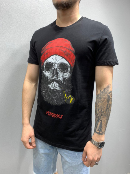 TRICOU SKULL BEARD BLACK COD : TSAS161