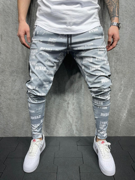 PANTALONI SLIM 2YDM ZIPPER GREY COD : BGAS583(2004)