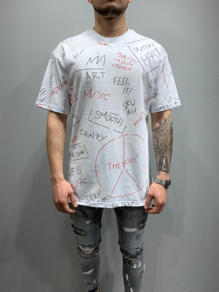 TRICOU CRAZY FASHION WHITE COD : TSAS150