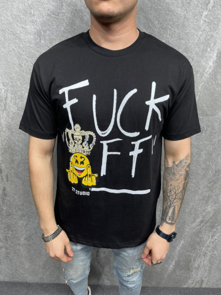 TRICOU CROWN OFF BLACK TSAS240(1039)