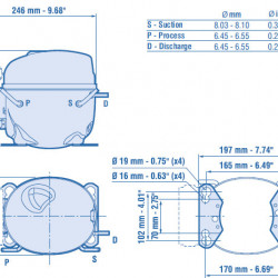 Compresor aspera NEK6213GK