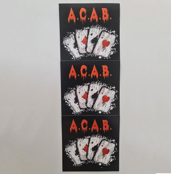 A.C.A.B - STICKERE 10 BUCĂȚI