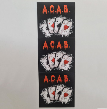 A.C.A.B - STICKERE 10 BUCĂȚI