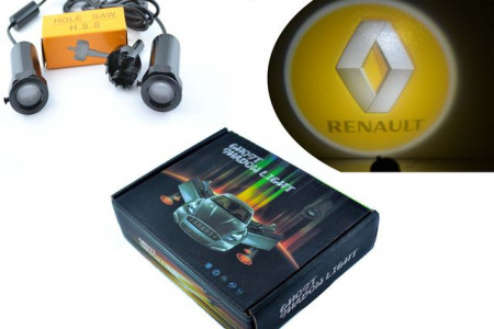 Set proiectoare / Logo montare sub usa 5w Renault