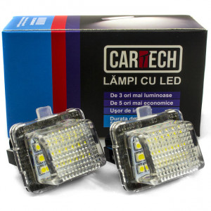Lampi numar dedicate cu led Mercedes Benz W204 4 usi 