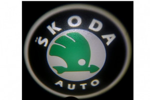 Set proiectoare / Logo montare sub usa 5w Skoda