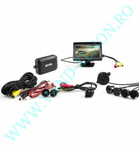 Senzori de parcare cu afisaj si camera Cartech SP801