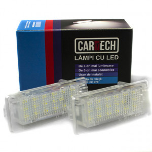 Lampi numar dedicate cu led Renault, Dacia