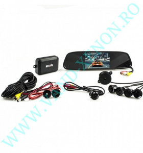 Senzori de parcare cu afisaj in oglinda si camera Cartech SM505
