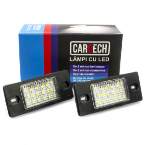 Lampi numar dedicate cu led Audi Q7, A6, RS6