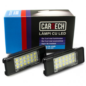 Lampi numar dedicate cu led Peugeot, Citroen