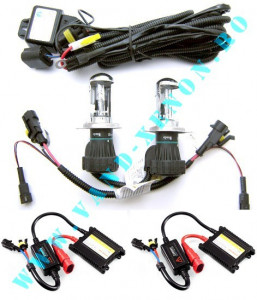 KIT XENON SLIM H4 BiXenon 4300k, 5000k, 6000k, 8000k, 3000k, 10000k, 12000k
