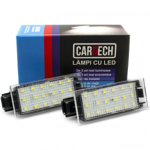 Lampi numar dedicate cu led Renault