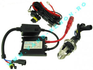 KIT XENON SLIM H4 BiXenon 4300k, 5000k, 6000k, 8000k, 3000k, 10000k, 12000k