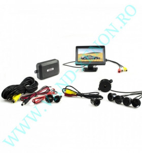 Senzori de parcare cu afisaj si camera Cartech SP1830