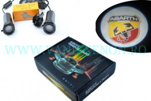 Set proiectoare / Logo montare sub usa 5w Abarth