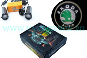 Set proiectoare / Logo montare sub usa 5w Skoda